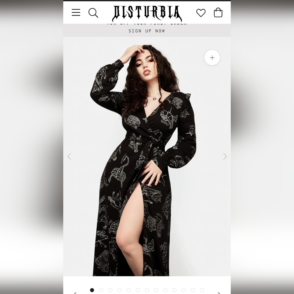 Disturbia zodiac wrap dress